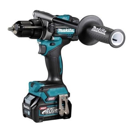 Makita HP001GD201 - Bohrhammer/Treiber - schnurlos - 2 Geschwindigkeiten - Bohrfutterschlüssel 13 mm - 140 N·m - 2 Akkus, Ladeg