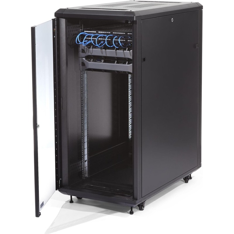 StarTech.com 32HE 48,30cm (19")  Serverschrank mit Glastür (BxTxH) 600 x 1000 x 1552mm - Verschließbarer Netzwerkschrank mit Ro