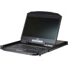 Aten CL3108. Bildschirmdiagonale: 47 cm (18.5" ), Bildschirmauflösung: 1366 x 768 Pixel, Anzeige: TFT-LCD. Tastatur Porttyp: US