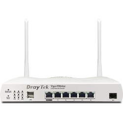 Draytek Vigor 2866ax - Wireless Router - DSL-Modem - Switch mit 6 Ports - GigE, PPP - WAN-Ports: 2 - 802,11a/b/g/n/ac/ax - Dual