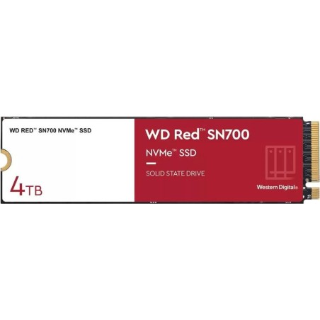 WD Red SN700 WDS400T1R0C - SSD - 4TB - intern - M.2 2280 - PCIe 3.0 x4 (NVMe) (WDS400T1R0C)