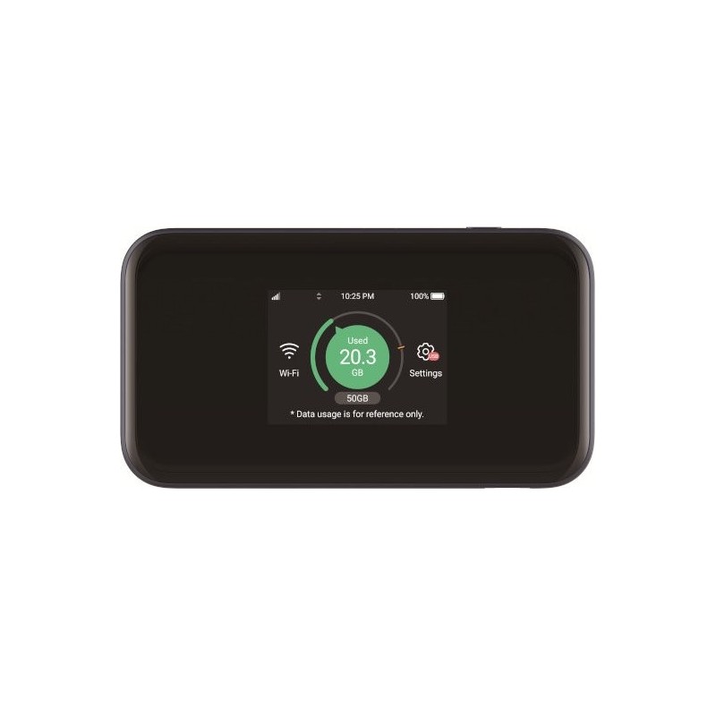 ZTE MU5001 HyperMobile 5G Router - 3.8 Gbps, Wi-Fi 6, 4500mAh, Touchscreen, Schwarz (MU5001)