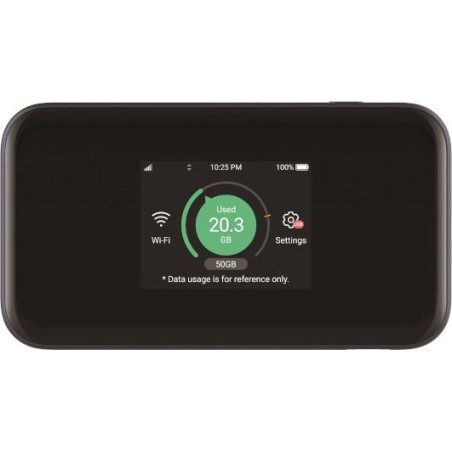 ZTE MU5001 HyperMobile 5G Router - 3.8 Gbps, Wi-Fi 6, 4500mAh, Touchscreen, Schwarz (MU5001)