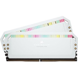 CORSAIR Dominator Platinum RGB - DDR5 - Kit - 32GB: 2 x 16GB - DIMM 288-PIN - 5200 MHz / PC5-41600 - CL40 weiß (CMT32GX5M2B5200