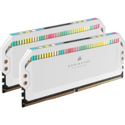 CORSAIR Dominator Platinum RGB - DDR5 - Kit - 32GB: 2 x 16GB - DIMM 288-PIN - 6200 MHz / PC5-49600 - CL36 weiß (CMT32GX5M2X6200