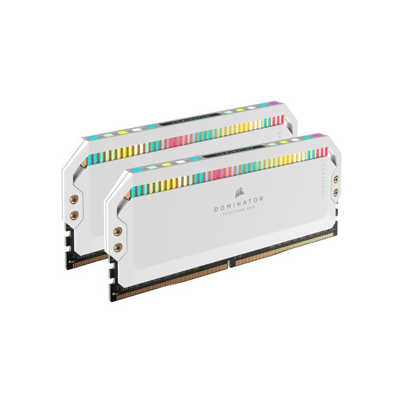 CORSAIR Dominator Platinum RGB - DDR5 - Kit - 32GB: 2 x 16GB - DIMM 288-PIN - 6200 MHz / PC5-49600 - CL36 weiß (CMT32GX5M2X6200