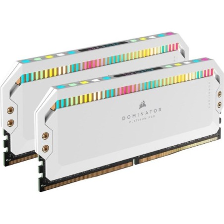CORSAIR Dominator Platinum RGB - DDR5 - Kit - 32GB: 2 x 16GB - DIMM 288-PIN - 6200 MHz / PC5-49600 - CL36 weiß (CMT32GX5M2X6200