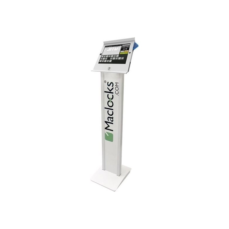 Compulocks Cling BrandMe Universal Tablet Floor Stand White - Aufstellung - für Tablett - verriegelbar - Stahl - weiß - Bildsch