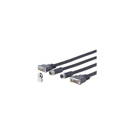 VivoLink Pro Cross Wall - DVI-Kabel - DVI-D (M) zu DVI-D (M) - 20,0m - Daumenschrauben (PRODVICW20)