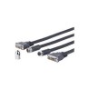 VivoLink Pro Cross Wall - DVI-Kabel - DVI-D (M) zu DVI-D (M) - 20,0m - Daumenschrauben (PRODVICW20)