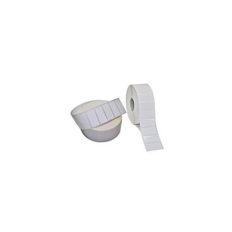 Zebra PolyE 3100T Gloss - Polyethylen (PE) - glänzend - permanenter Acrylklebstoff - weiß - 102 x 76 mm 9600 Etikett(en) (12 Ro