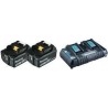 Makita DC18RD - Batterieladegerät + Batterie 2 x - Li-Ion - 5 Ah - 90 Wh - für Makita DHR263Z, DHR263ZJ, DHR264Z, DHR264ZJ, DUH