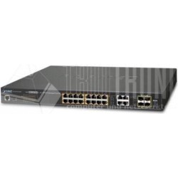 Planet GS-4210-16P4C gemanaged L2+ Gigabit Ethernet (10/100/1000) Energie Über Ethernet (PoE) Unterstützung 1U Schwarz Netzwerk