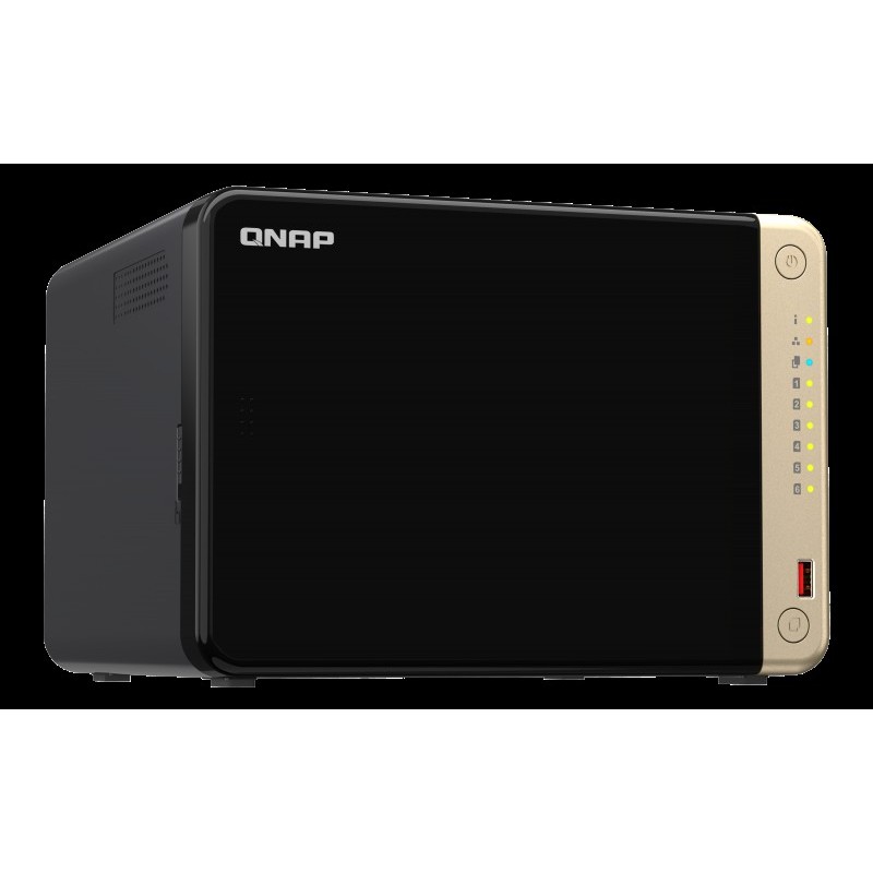 QNAP TS-664 - NAS-Server - 6 Schächte - SATA 6Gb/s - RAID 5, 10 - RAM 8GB - iSCSI Support (TS-664-8G)