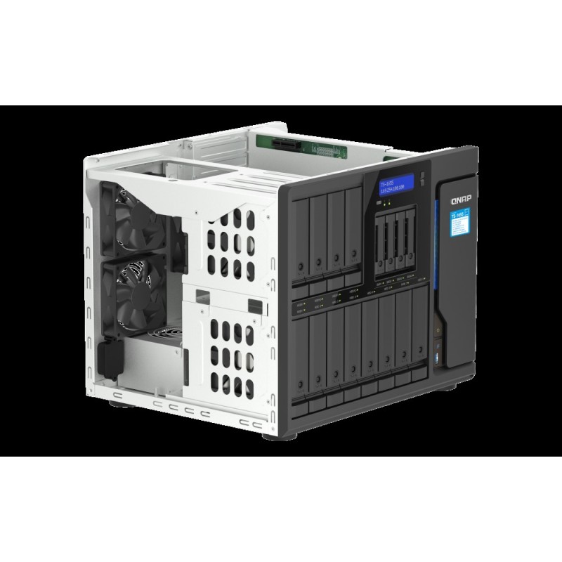 QNAP TS-1655 - NAS-Server - 16 Schächte - SATA 6Gb/s - RAID 0, 1, 5, 6, 10, 50, JBOD, 60 - RAM 8 GB - 2.5 Gigabit Ethernet - iS