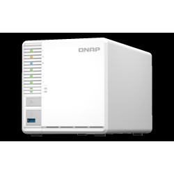 QNAP TS-364 - NAS-Server - 3 Schächte - SATA 6Gb/s - RAID 5 - RAM 8 GB - 2.5 Gigabit Ethernet - iSCSI Support