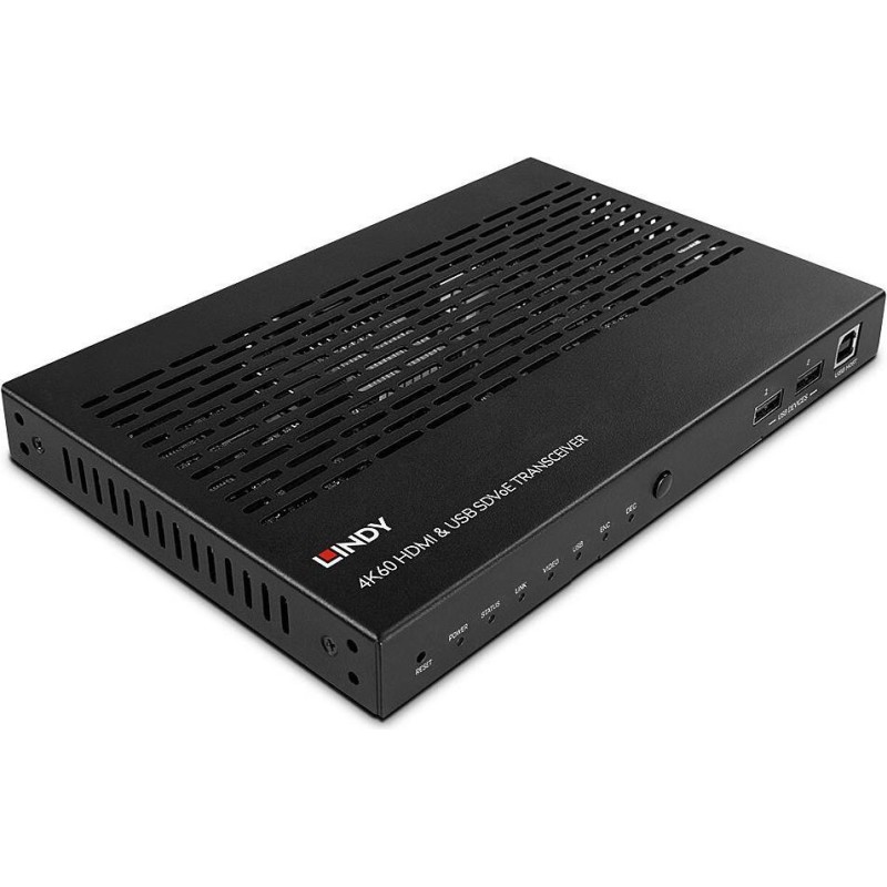 Lindy 4K60 HDMI & USB SDVoE Extender - Transceiver Erweitert 4K60 HDMI-, USB-, Audio-, IR- und RS232-Signale über einen 10G Kup