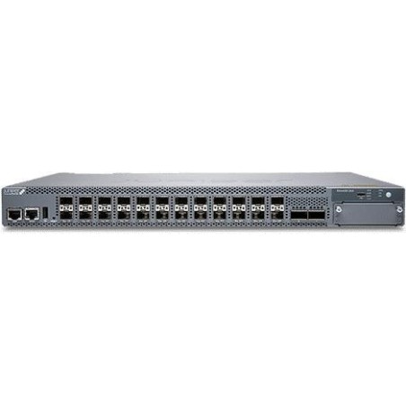 Juniper 24x10GbaseX switch with 2x100G uplink ports. MACsec AES256. Airflow out of PSU. Optional module-4x10G or 4x25G (EX4400-