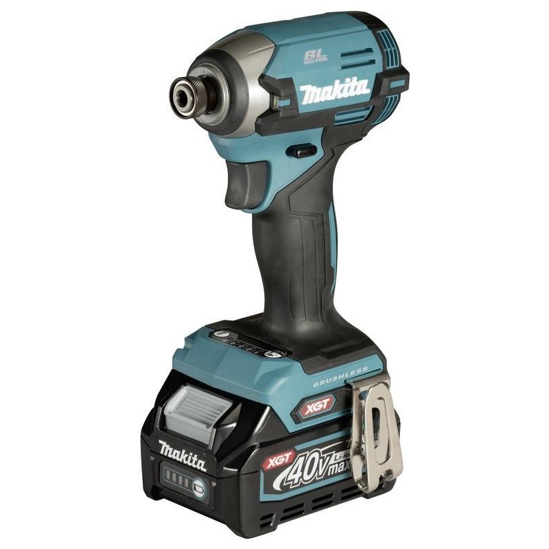 MAKITA TD003GA202 - Akku-Schlagschrauber (40 V XGT | bürstenloser Motor | 210 Nm Drehmoment | 1/4\"-Innensechskantaufnahme | LE"