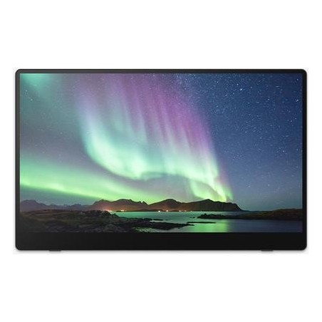 Ricoh 150BW mobiler Multi-Touch Monitor 39,60cm (15.6") - Full-HD, OLED-Display, 1ms, Akkubetrieb [Energieklasse C] (514910)
