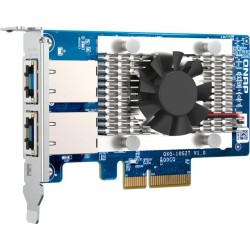 QNAP QXG-10G2T - Netzwerkadapter - PCIe 3,0 x4 Low-Profile - 100M/1G/2,5G/5G/10 Gigabit Ethernet x 2 - für QNAP QGD-1600 (QXG-1