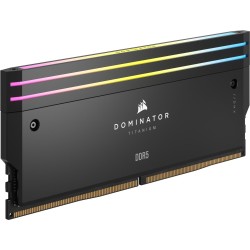 CORSAIR Dominator Titanium RGB - DDR5 - Kit - 32GB: 2 x 16GB - DIMM 288-PIN - 3200 MHz / PC5-51200 - CL32 - Schwarz (CMP32GX5M2
