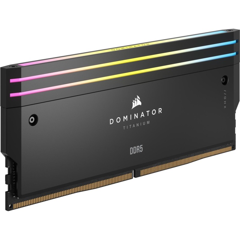 CORSAIR Dominator Titanium RGB - DDR5 - Kit - 32GB: 2 x 16GB - DIMM 288-PIN - 3200 MHz / PC5-51200 - CL32 - Schwarz (CMP32GX5M2