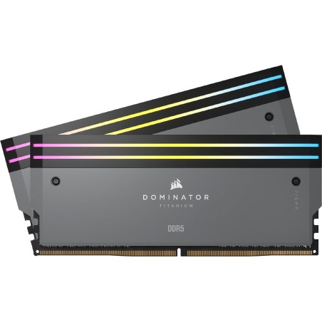CORSAIR Dominator Titanium RGB - DDR5 - Kit - 64GB: 2 x 32GB - DIMM 288-PIN - 3000 MHz / PC5-48000 - CL30 - non-ECC - Grau (CMP