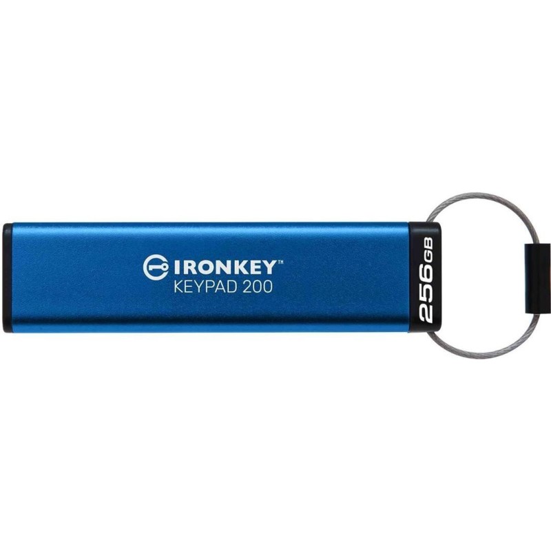 Kingston IronKey Keypad 200 - USB-Flash-Laufwerk - verschlüsselt - 256GB - USB 3,2 Gen 1 (IKKP200/256GB)