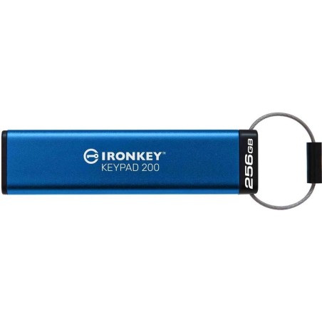 Kingston IronKey Keypad 200 - USB-Flash-Laufwerk - verschlüsselt - 256GB - USB 3,2 Gen 1 (IKKP200/256GB)