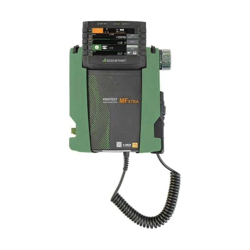 Gossen Metrawatt PROFiTEST MF XTRA LEMONGREEN Gerätetester-Set, Gerätetester kalibriert (DAkkS-akkreditiertes Labor) VDE-Norm 0