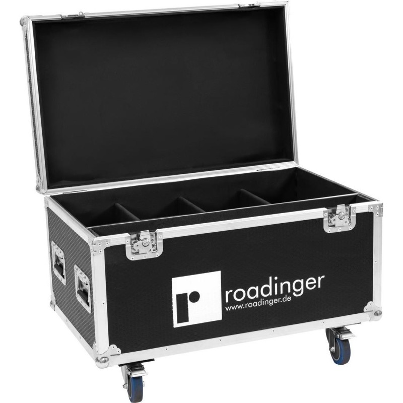 ROADINGER Flightcase 4x LED IP Atmo Blinder 9 (31005229)