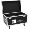 ROADINGER Flightcase 4x LED IP Atmo Blinder 9 (31005229)