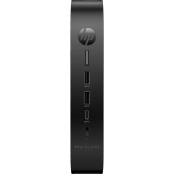 HP Pro t550 - Thin Client - USFF - 1 x Celeron J6412 / 2 GHz - RAM 4GB - Flash 32GB - eMMC - UHD Graphics - 1GbE - HP ThinPro -