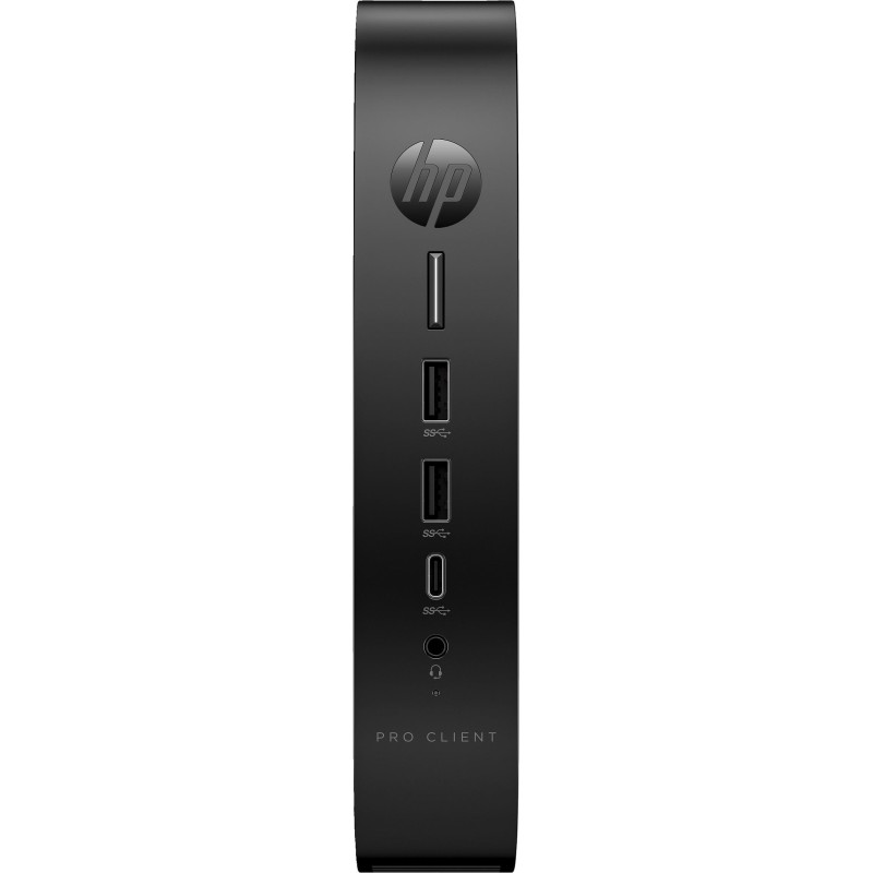 HP Pro t550 - Thin Client - USFF - 1 x Celeron J6412 / 2 GHz - RAM 4GB - Flash 32GB - eMMC - UHD Graphics - 1GbE - HP ThinPro -
