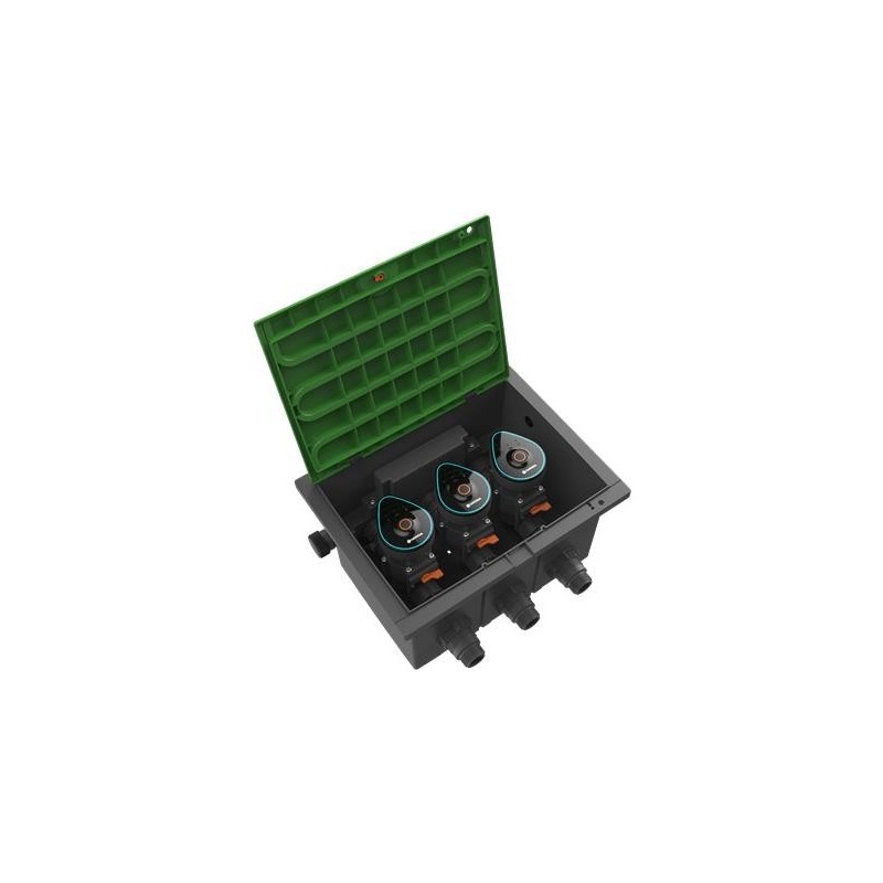Gardena 1286-20. Produkttyp: Ventil, Produktfarbe: Schwarz, Maximaler Wasserdruck: 12 bar. Menge pro Packung: 3 Stück(e) (01286