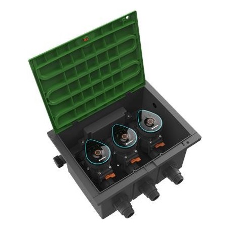 Gardena 1286-20. Produkttyp: Ventil, Produktfarbe: Schwarz, Maximaler Wasserdruck: 12 bar. Menge pro Packung: 3 Stück(e) (01286