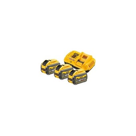 DEWALT Starter-Set 3xAkku 54V/162 Wh - Technische Daten:|Akku-Spannung und -Kapazität: 54 bzw. 18 Volt mit max. 9,0 Ah|Akku-Lei