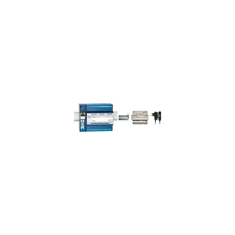 W&T Web-IO 4.0 Digital, 12x Input, 12x Output Schaltsignale über TCP/IP-Ethernet steuern, erfassen und - 1 Stück (57730)