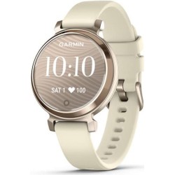 Garmin Lily 2 - Cream Gold - intelligente Uhr mit Band - Silikon - Coconut - Handgelenkgröße: 110-175 mm - einfarbig - Bluetoot