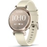 Garmin Lily 2 - Cream Gold - intelligente Uhr mit Band - Silikon - Coconut - Handgelenkgröße: 110-175 mm - einfarbig - Bluetoot