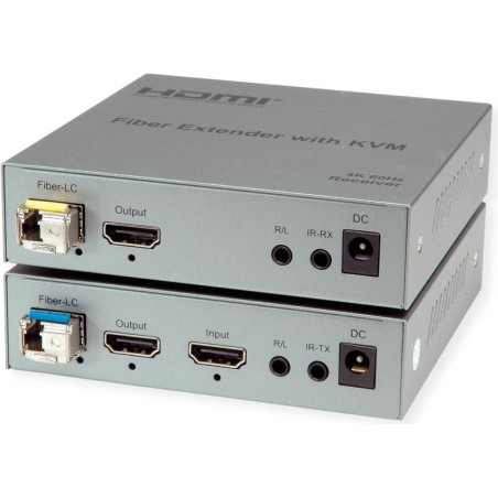 ROLINE KVM-Verlängerung via LWL USB+ HDMI 4K60 20km (14.01.3363)