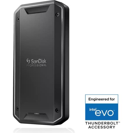 SanDisk Professional PRO-G40 - SSD - 2TB - extern (tragbar) - USB 3,2 Gen 2 (USB-C Steckverbinder) (SDPS31H-002T-GBC1D)