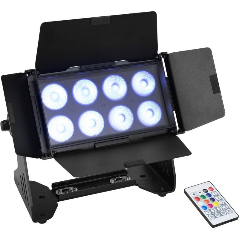 EUROLITE Multiflood IP 8x10W RGBW Wash CRMX (41606255)