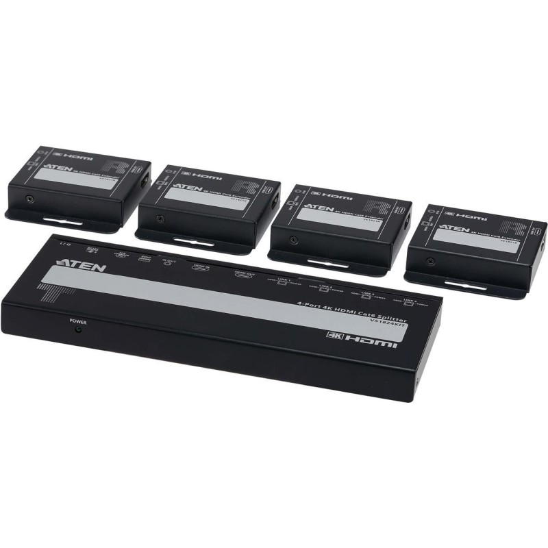 ATEN VS1824KIT 4-Port 4K HDMI Cat6 Split 4 x Receiver 1 Transmitter - 4-Port (VS1824KIT)