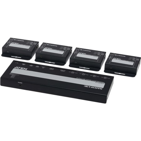 ATEN VS1824KIT 4-Port 4K HDMI Cat6 Split 4 x Receiver 1 Transmitter - 4-Port (VS1824KIT)