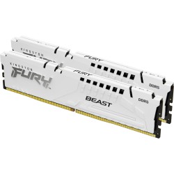 Kingston FURY Beast - DDR5 - Kit - 32GB: 2 x 16GB - DIMM 288-PIN - 3000 MHz / PC5-48000 - CL30 - on-die ECC - weiß (KF560C30BWE