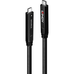 Lindy - USB-Kabel - 24 pin USB-C (M) zu 24 pin USB-C (M) - USB 3,2 Gen 2 / DisplayPort 1,4 /Thunderbolt 3  3 A - 15,0m - unters