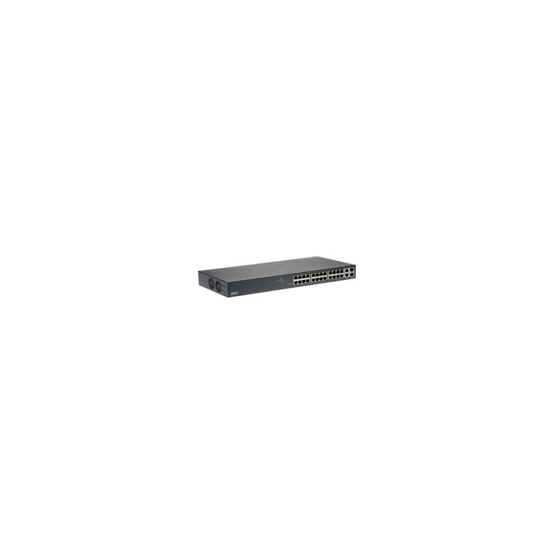 Axis T8524 PoE+ Network Switch - Switch - verwaltet - 24 x 10/100/1000 (PoE+) + 2 x Combo Gigabit SFP (Uplink) - Desktop, an Ra