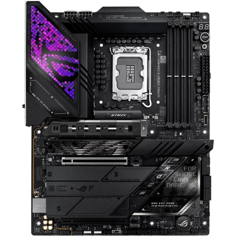 ASUS ROG STRIX Z890-E GAMING WIFI - Motherboard - ATX - LGA1851-Sockel - Z890 Chipsatz - USB-C 3,2 Gen 2x2, USB 3,2 Gen 1, USB